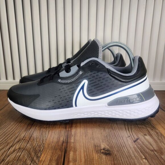 Nike Infinity Pro 2 DM8449-001 Mens 8 Wide Black Anthracite Spikeless Golf Shoes - Picture 3 of 10